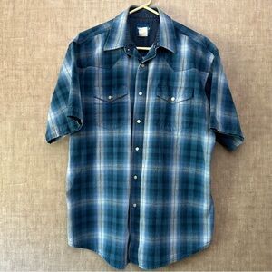 Vintage Wrangler Pearl Snap Button Up